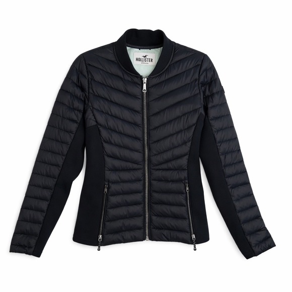 Hollister Jackets & Blazers - Hollister Women's Black 90% Down Puffer Jacket Full Zip Size M